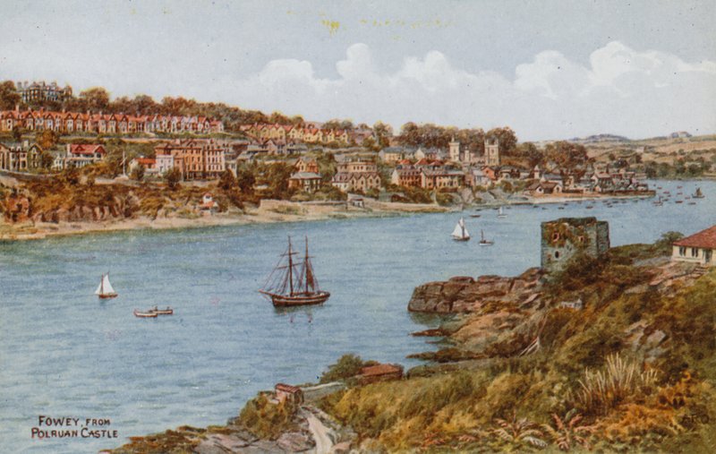 Fowey, z zamku Polruan autorstwa Alfred Robert Quinton