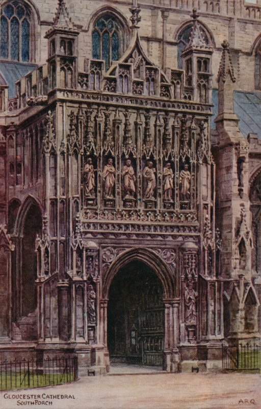 Katedra w Gloucester, ganek południowy autorstwa Alfred Robert Quinton