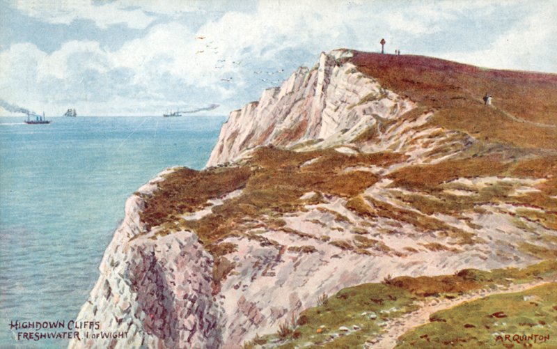 Wysokie klify, słodka woda, wyspa Wight autorstwa Alfred Robert Quinton