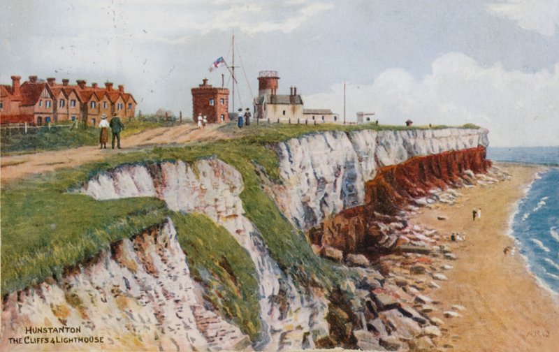Hunstanton, Klify i latarnia morska autorstwa Alfred Robert Quinton