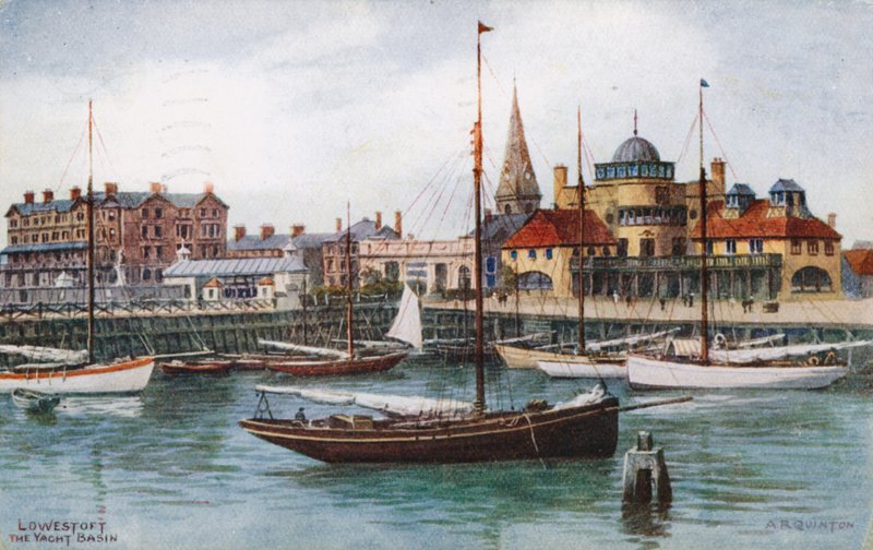 Lowestoft, The Yacht Basin autorstwa Alfred Robert Quinton