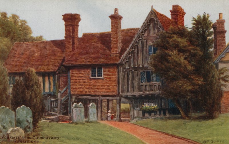 Brama Łycza od strony cmentarza, Penshurst autorstwa Alfred Robert Quinton