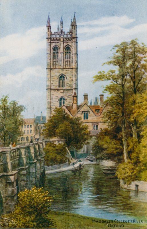 Magdalen College and River, Oxford autorstwa Alfred Robert Quinton