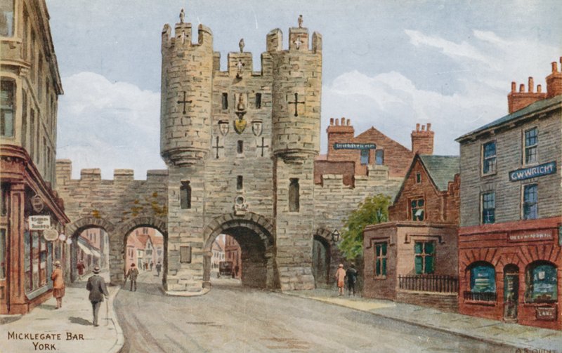Micklegate Bar, York autorstwa Alfred Robert Quinton