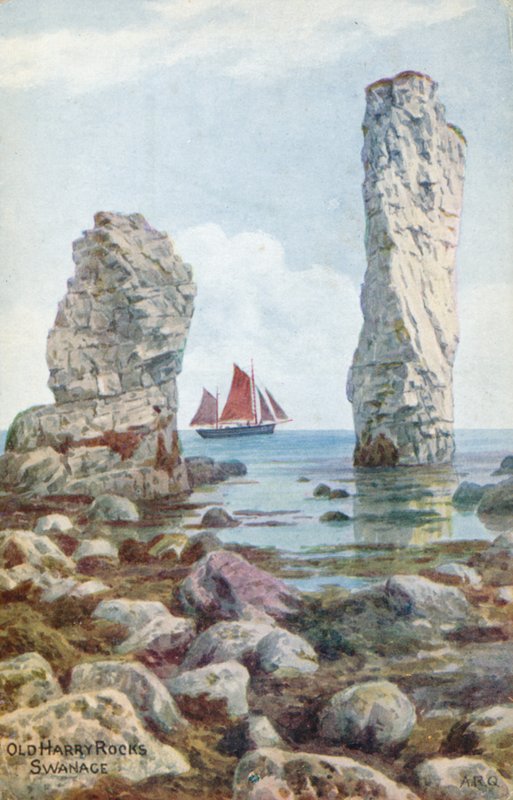Stary Harry Rocks, Swanage autorstwa Alfred Robert Quinton