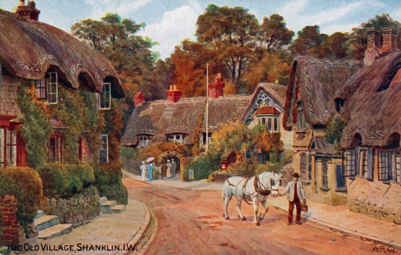 Stara Wioska, Shanklin, Wyspa Wight autorstwa Alfred Robert Quinton