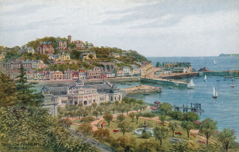 Pawilon i Wzgórze Łopatkowe, Torquay autorstwa Alfred Robert Quinton