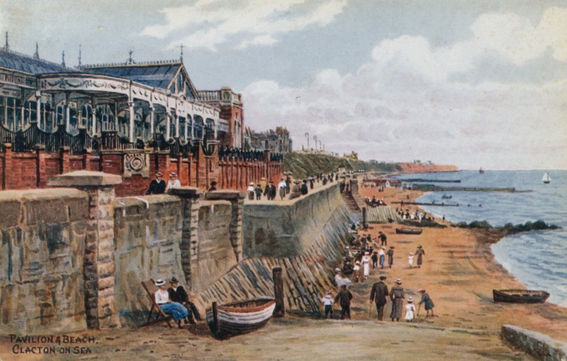 Pavilion und Beach, Clacton-on-Sea autorstwa Alfred Robert Quinton