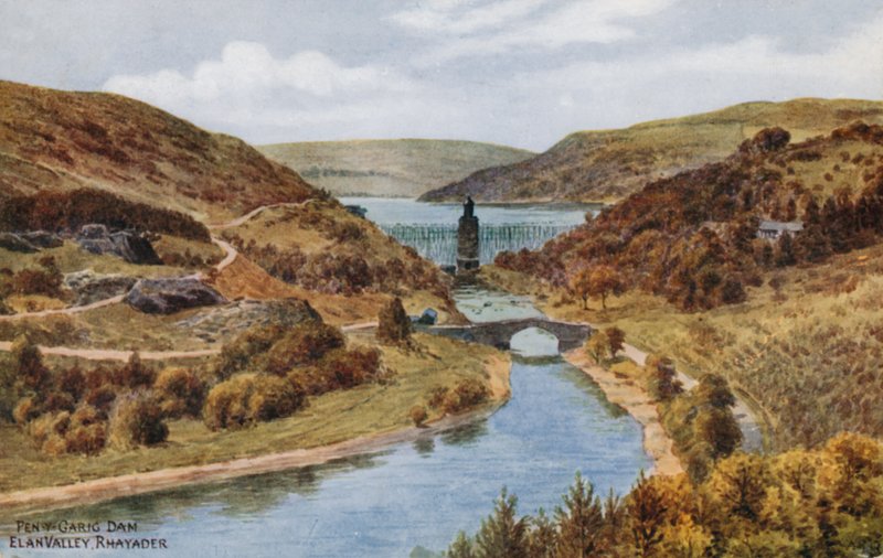 Zapora Pen-y-Garig, Dolina Elan, Rhayader autorstwa Alfred Robert Quinton