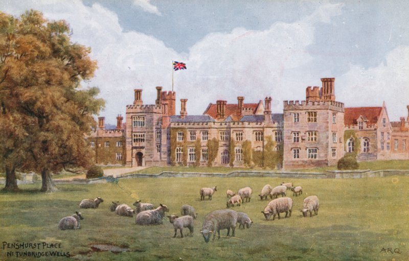 Penshurst Place, niedaleko Tunbridge Wells autorstwa Alfred Robert Quinton