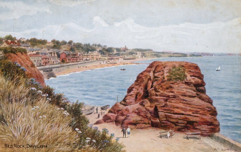 Red Rock, Dawlish autorstwa Alfred Robert Quinton
