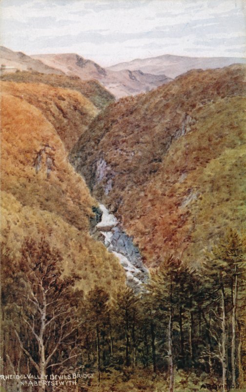 Rheidol Valley, Diabelski Most, Nr. Aberystwyth autorstwa Alfred Robert Quinton