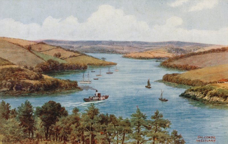 Salcombe, ujście autorstwa Alfred Robert Quinton