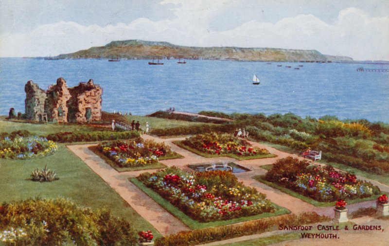 Zamek i ogrody Sandsfoot, Weymouth autorstwa Alfred Robert Quinton