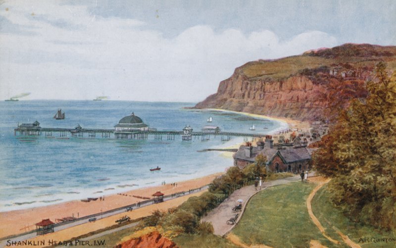 Shanklin Head and Pier, I W autorstwa Alfred Robert Quinton