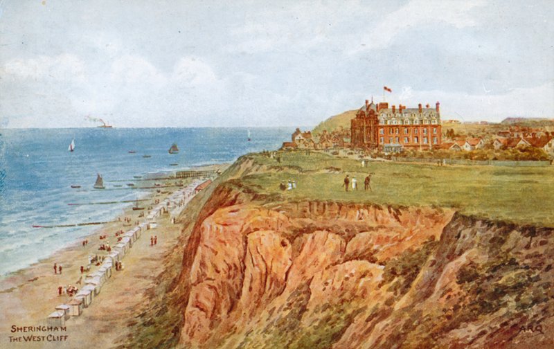 Sheringham, zachodni klif autorstwa Alfred Robert Quinton