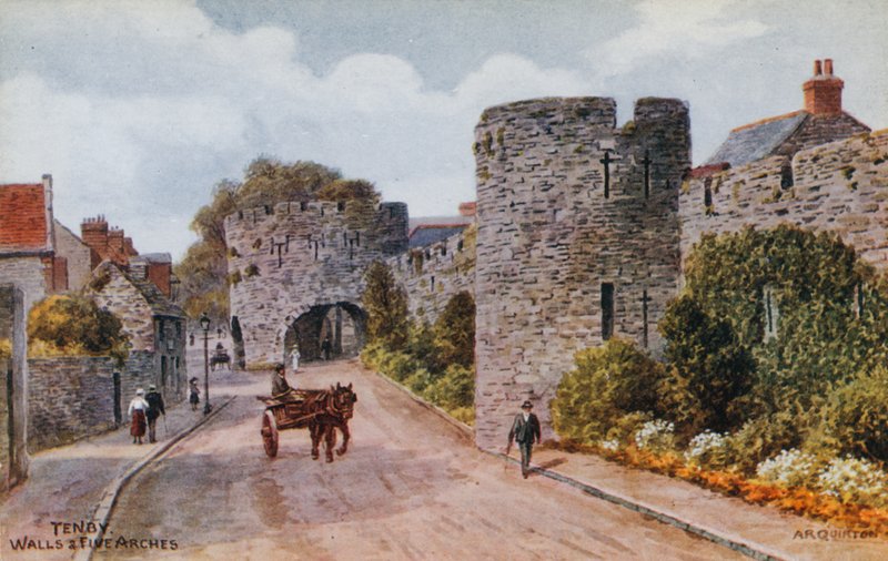 Tenby, ściany i pięć łuków autorstwa Alfred Robert Quinton