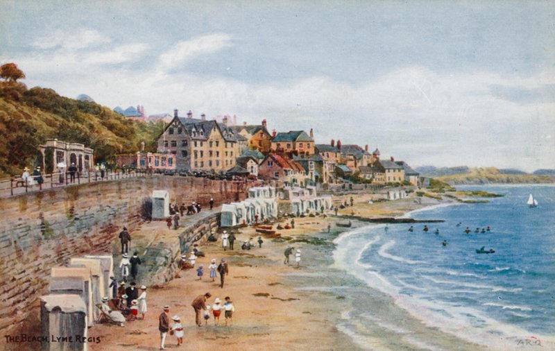 Plaża, Lyme Regis autorstwa Alfred Robert Quinton