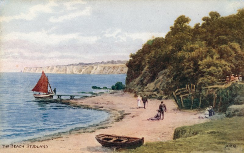 Plaża, Studland autorstwa Alfred Robert Quinton