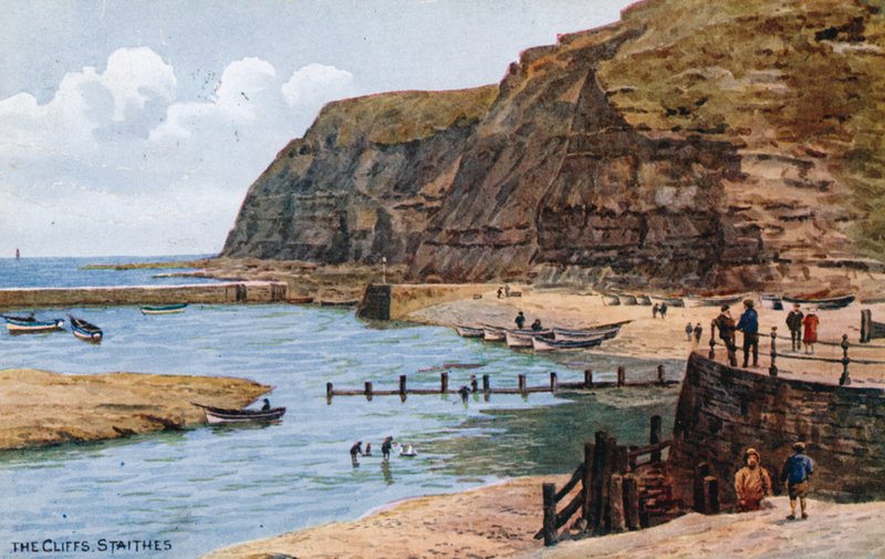 Klify, Staithes autorstwa Alfred Robert Quinton
