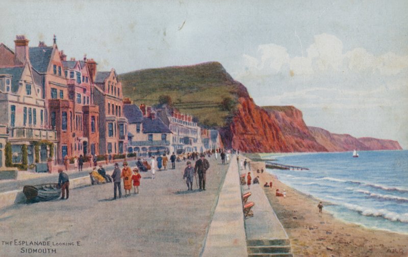 Esplanade, Patrząc E, Sidmouth autorstwa Alfred Robert Quinton