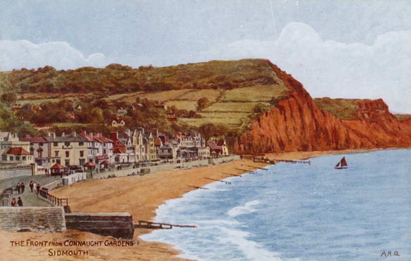 Front z Connaught Gardens, Sidmouth autorstwa Alfred Robert Quinton