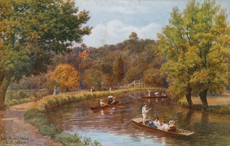 Rzeka Wey, Guildford autorstwa Alfred Robert Quinton
