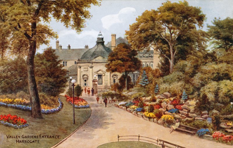 Wejście do Valley Gardens, Harrogate autorstwa Alfred Robert Quinton