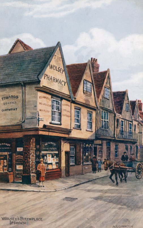 Miejsce urodzenia Wolseya, Ipswich autorstwa Alfred Robert Quinton
