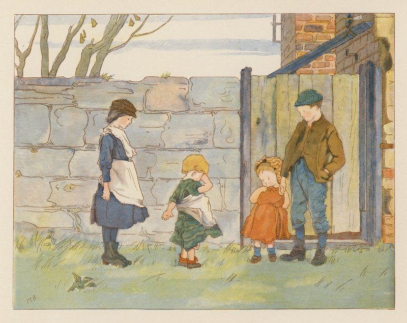 Niekompletna ceremonia (kolorowa litografia) autorstwa Alice Maud Beddington