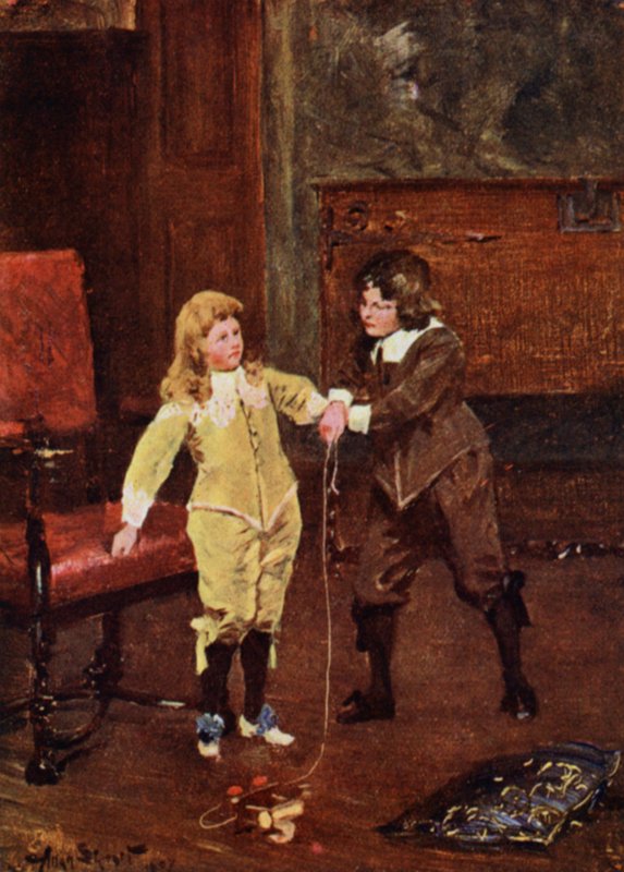 Oliver i Charles (kolor lito) autorstwa Allan (after) Stewart