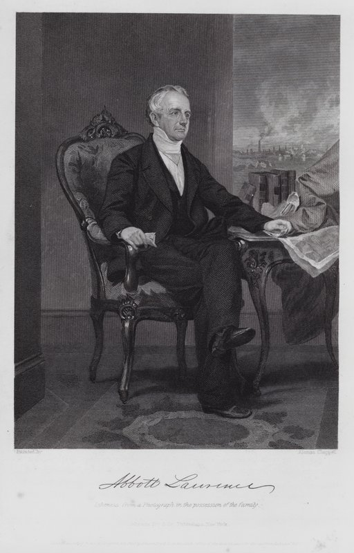 Abbott Lawrence (Grawerowanie) autorstwa Alonzo (after) Chappel