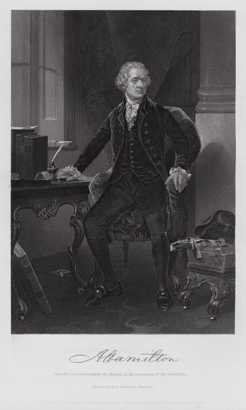 Alexander Hamilton (grawerowanie) autorstwa Alonzo (after) Chappel