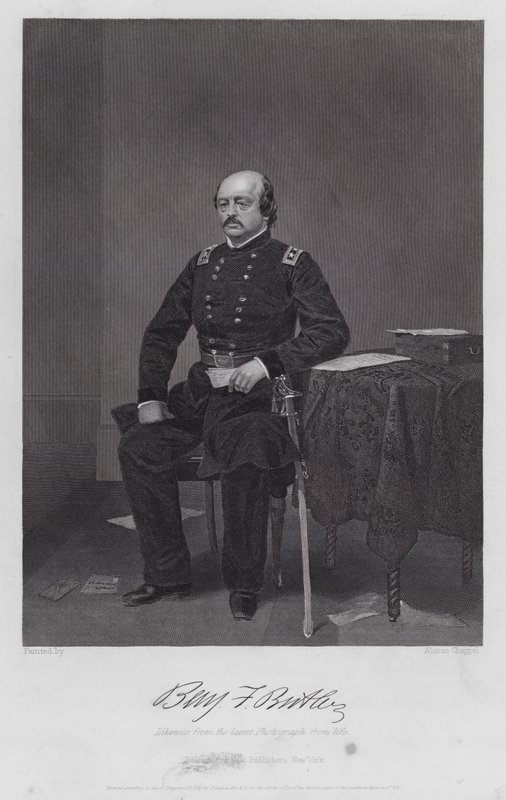 Benjamin F Butler (grawerowanie) autorstwa Alonzo (after) Chappel