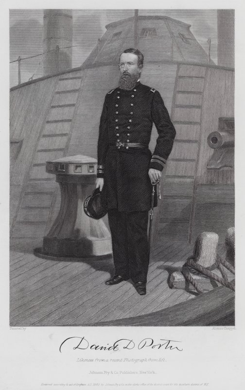 David D Porter (Grawerowanie) autorstwa Alonzo (after) Chappel