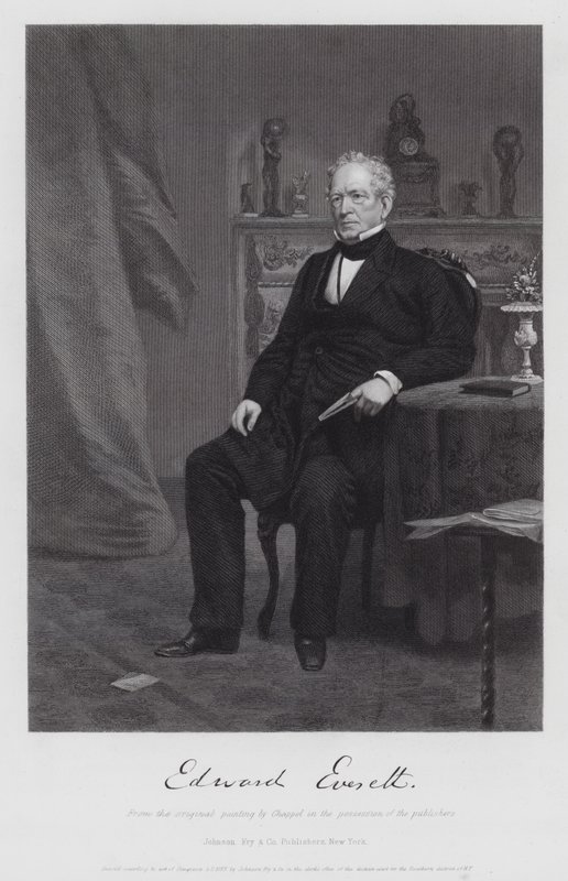 Edward Everett (Grawerowanie) autorstwa Alonzo (after) Chappel