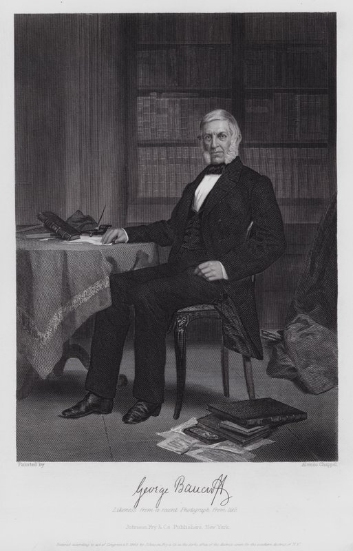 George Bancroft (Grawerowanie) autorstwa Alonzo (after) Chappel