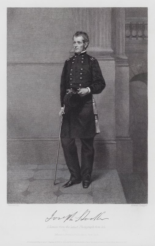 Joseph Hooker (Grawerowanie) autorstwa Alonzo (after) Chappel