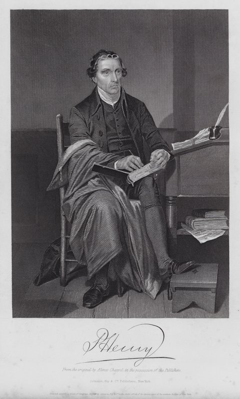 Patrick Henry (Grawerowanie) autorstwa Alonzo (after) Chappel
