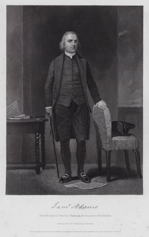 Samuel Adams (grafika) autorstwa Alonzo (after) Chappel