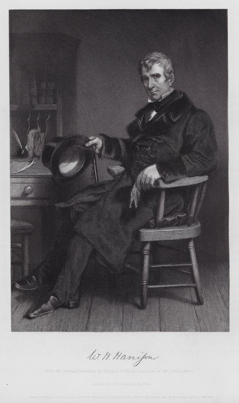 William Henry Harrison (grafika) autorstwa Alonzo (after) Chappel