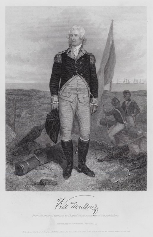 William Moultrie (grafika) autorstwa Alonzo (after) Chappel
