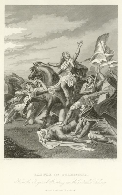 Bitwa pod Tolbiacem autorstwa Alphonse Marie de Neuville