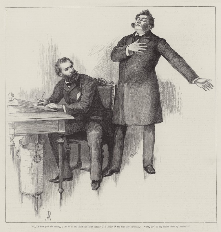 Ślepa miłość — Wilkie Collins autorstwa Amedee Forestier