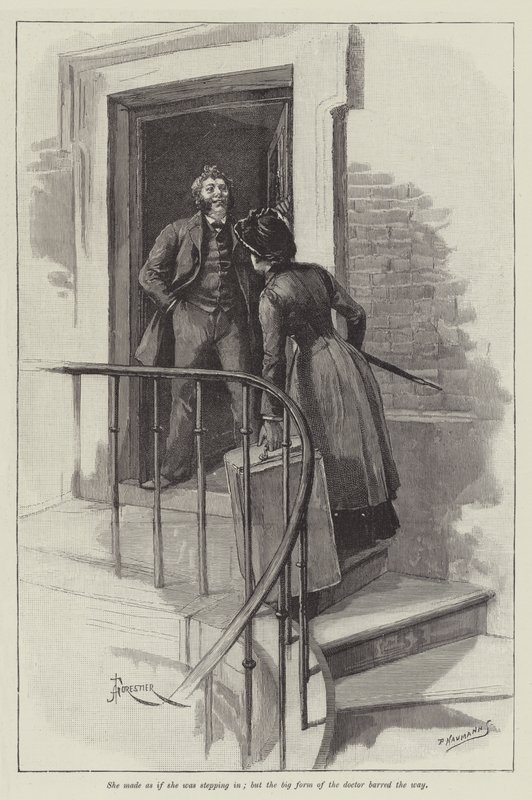 Ślepa miłość, Wilkie Collins autorstwa Amedee Forestier