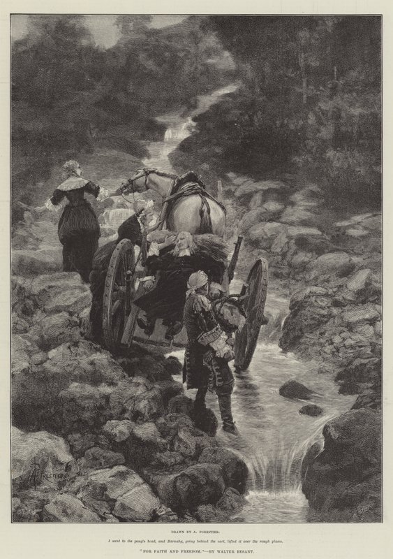 O wiarę i wolność — Walter Besant autorstwa Amedee Forestier