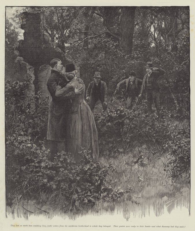 Ślepa miłość — Wilkie Collins autorstwa Amedee Forestier