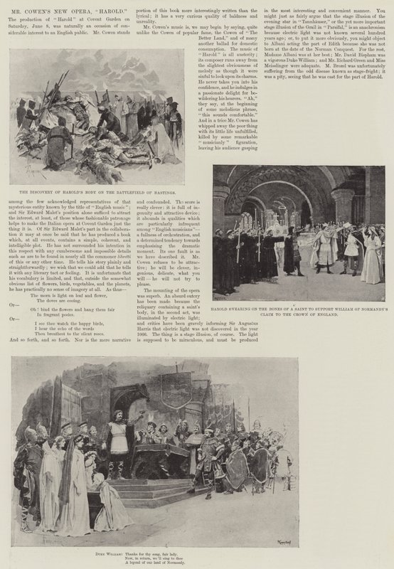 Nowa opera pana Cowena, Harold autorstwa Amedee Forestier