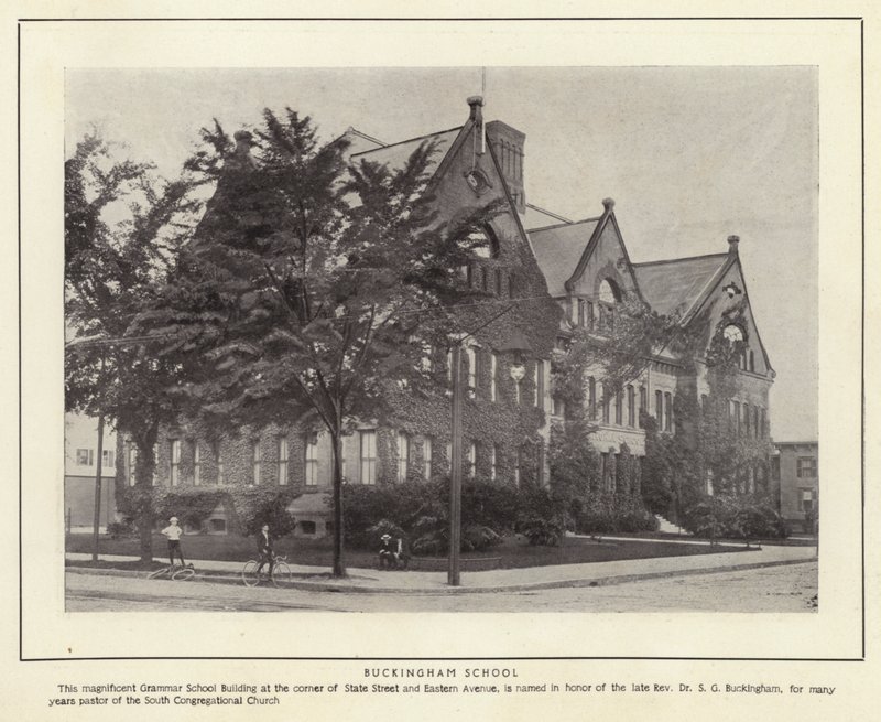 Springfield, Massachusetts: Szkoła Buckingham (zdjęcie czarno-białe) autorstwa American Photographer (after)