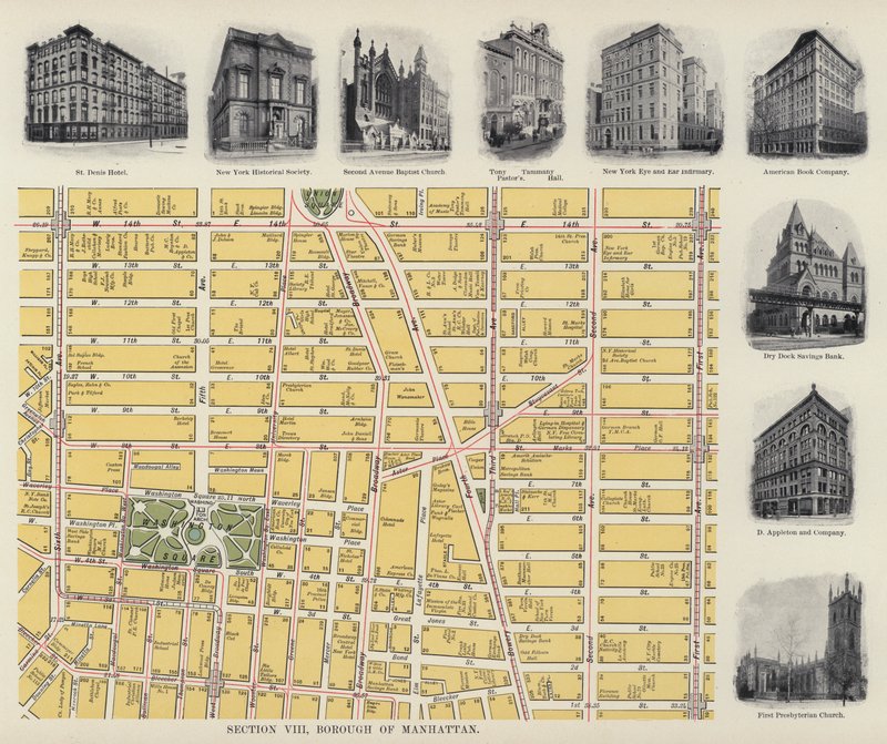 Dzielnica Manhattan (zdjęcie czarno-białe) autorstwa American Photographer